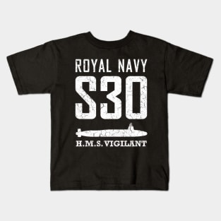 Royal Navy Submarine S 30 Kids T-Shirt